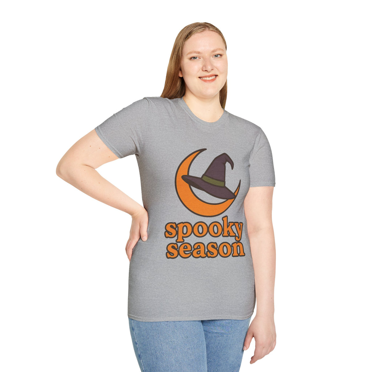 Spooky Season T-Shirt — Witch Hat & Moon Halloween Tee - Trending Now - August 2026