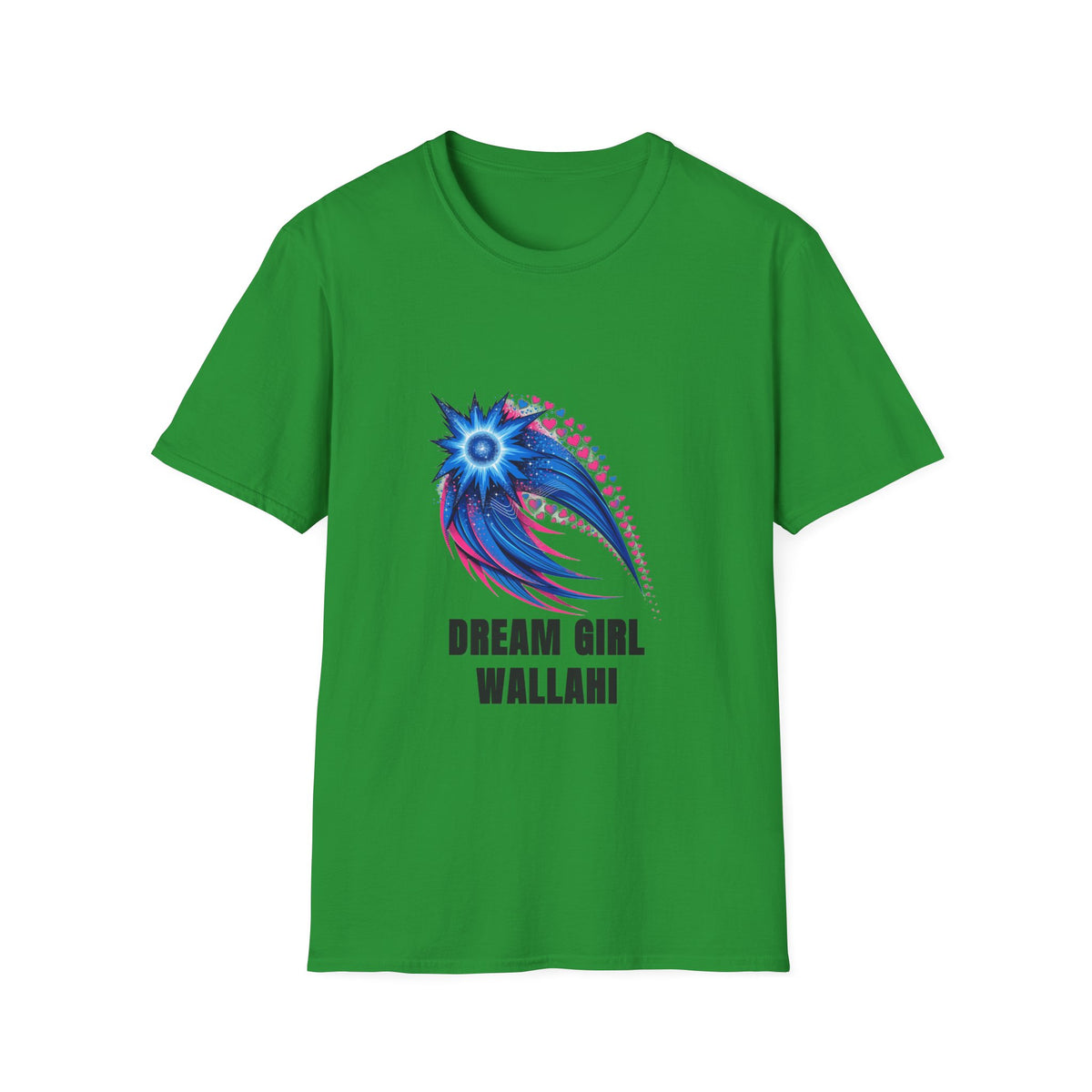 Dream Girl T-Shirt — Blue Starburst Heart Graphic ("Dream Girl Wallah") - Trending Now - August 2026