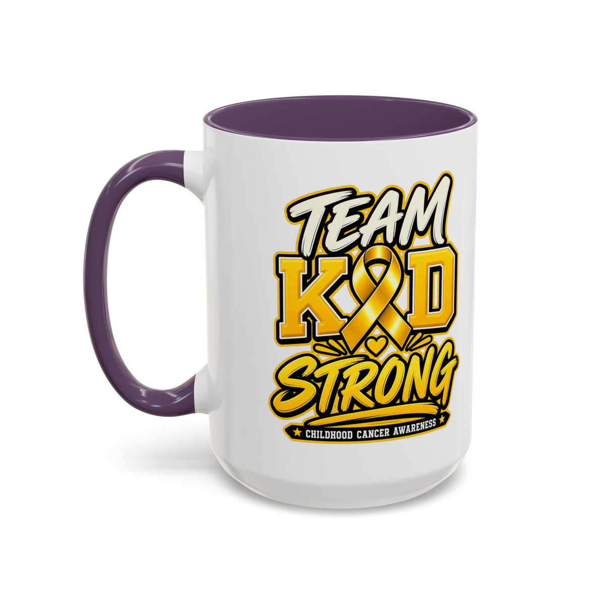 Team KID Strong Childhood Cancer Awareness Coffee Mug
