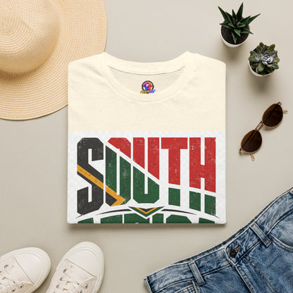 South Africa Soccer T-Shirt — Vintage Flag Football Fan Tee