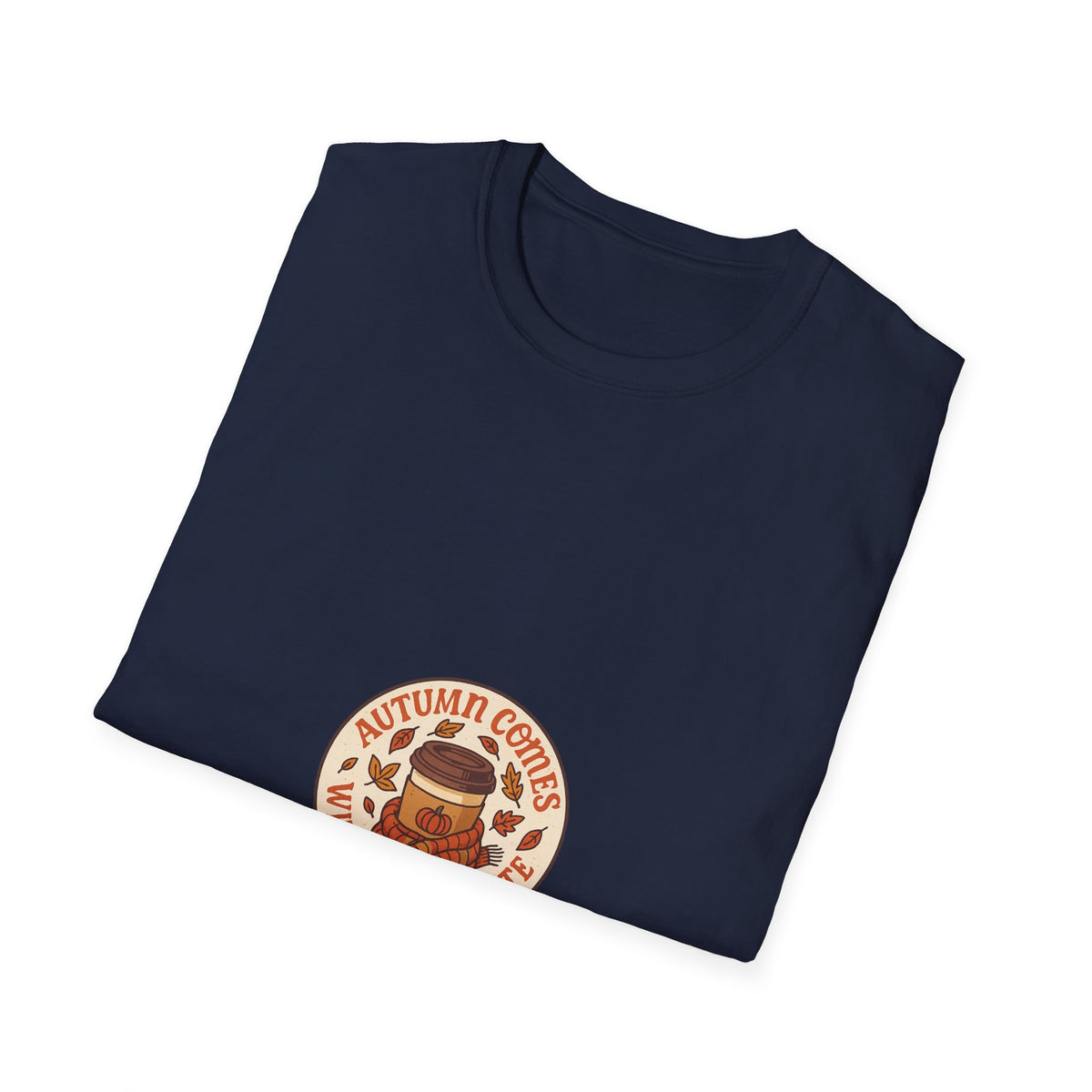 Coffee & Pumpkin Patch T-Shirt — "Autumn Coffee: Pumpkin Spice" Fall Cafe Shirt - Trending Now - October 2026
