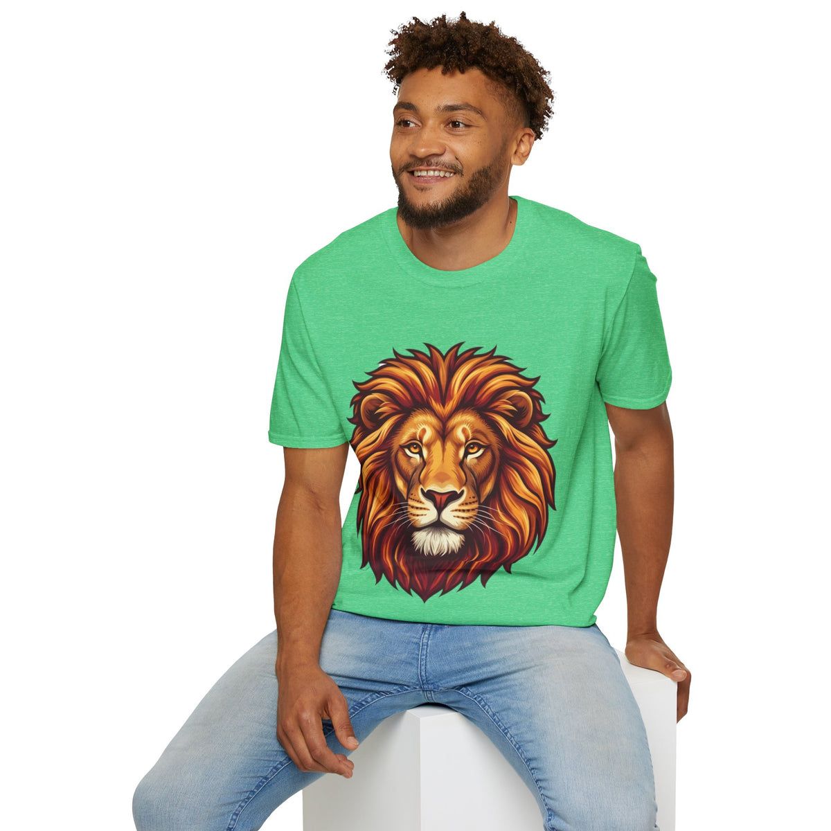 Leo Zodiac Lion Face T-Shirt — Majestic Lion Head Graphic Tee