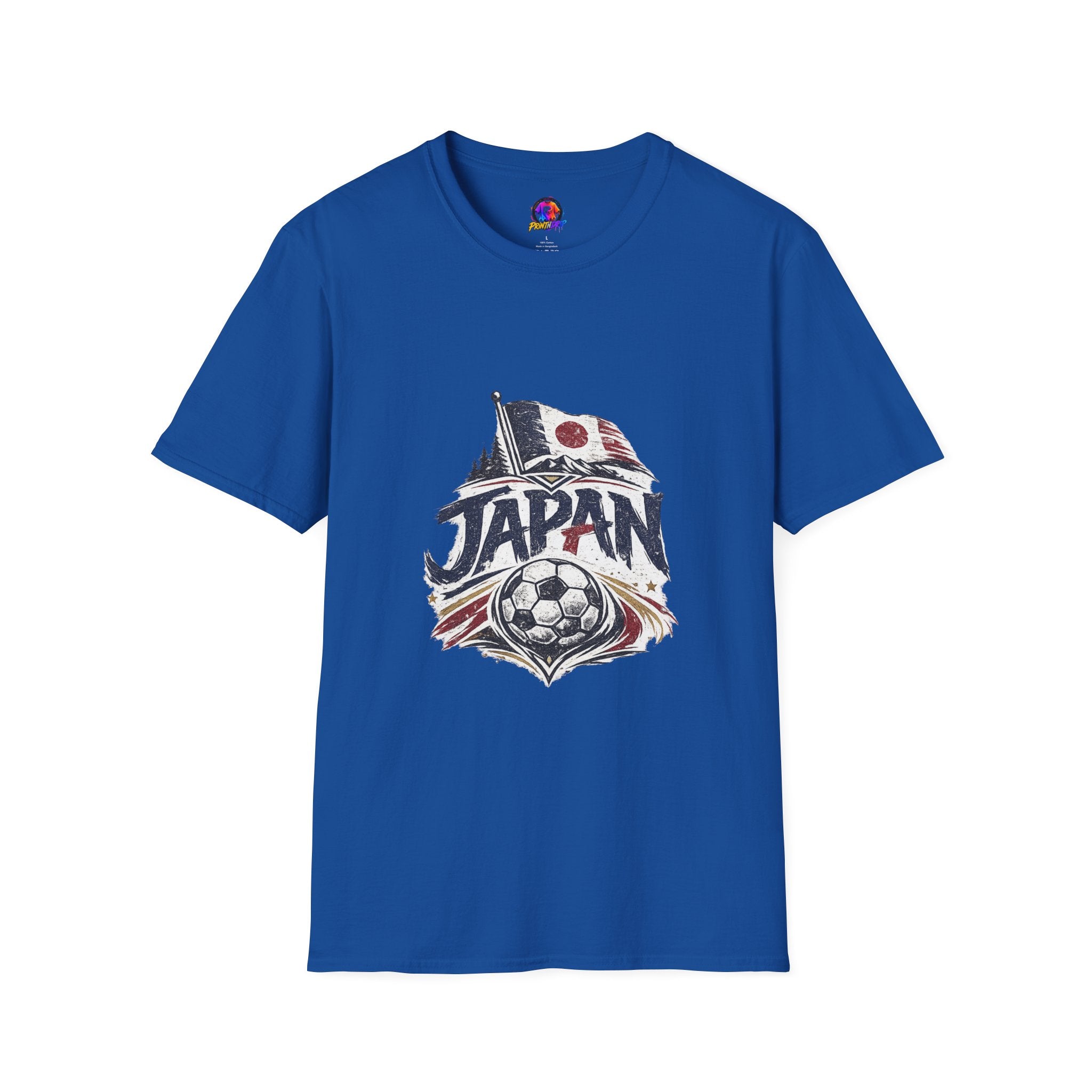 Japan Soccer T-Shirt – Vintage Flag & Crest Football Tee
