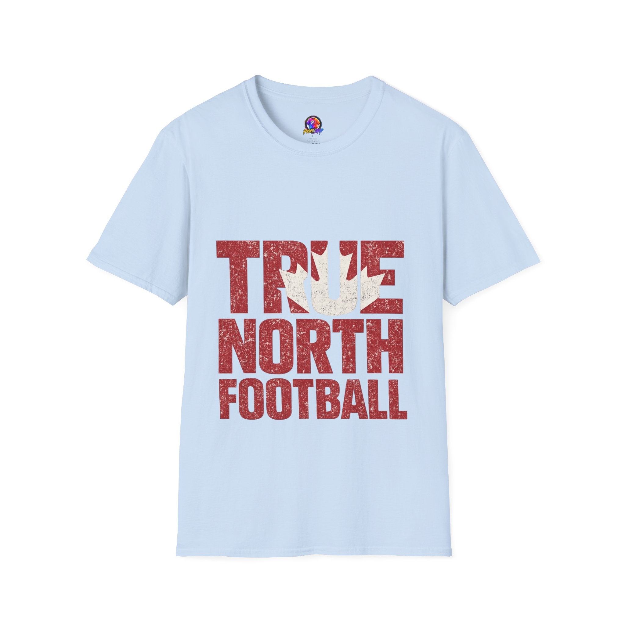 Canada True North Football T-Shirt — Vintage Canadian Leafs Sports Tee