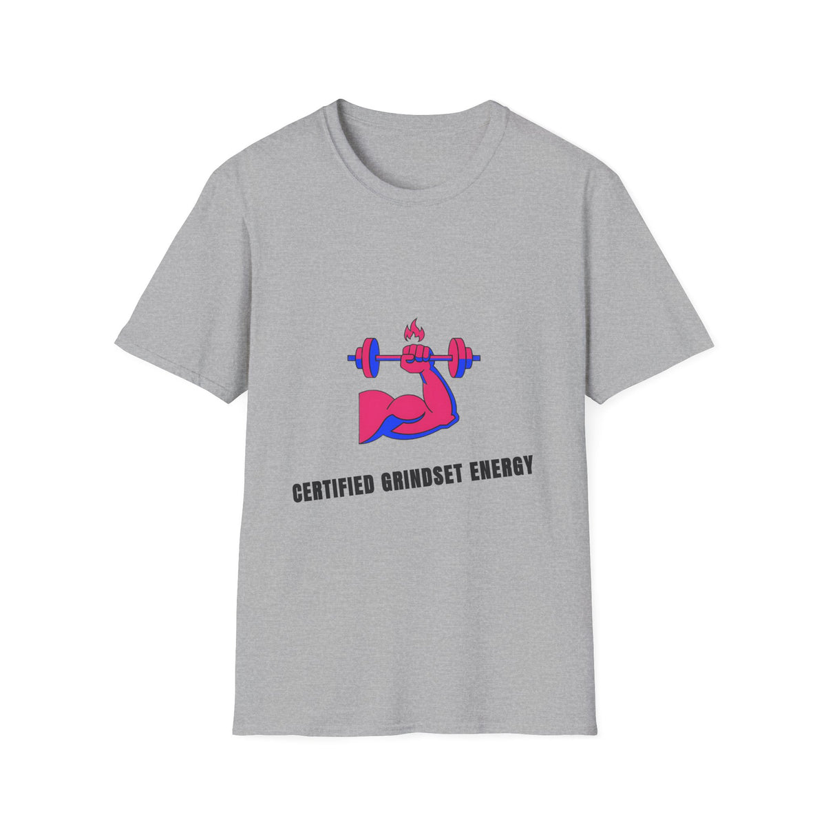 Certified Grindset Energy T-Shirt — Flame Dumbbell Fitness Tee - Trending Now - September 2026