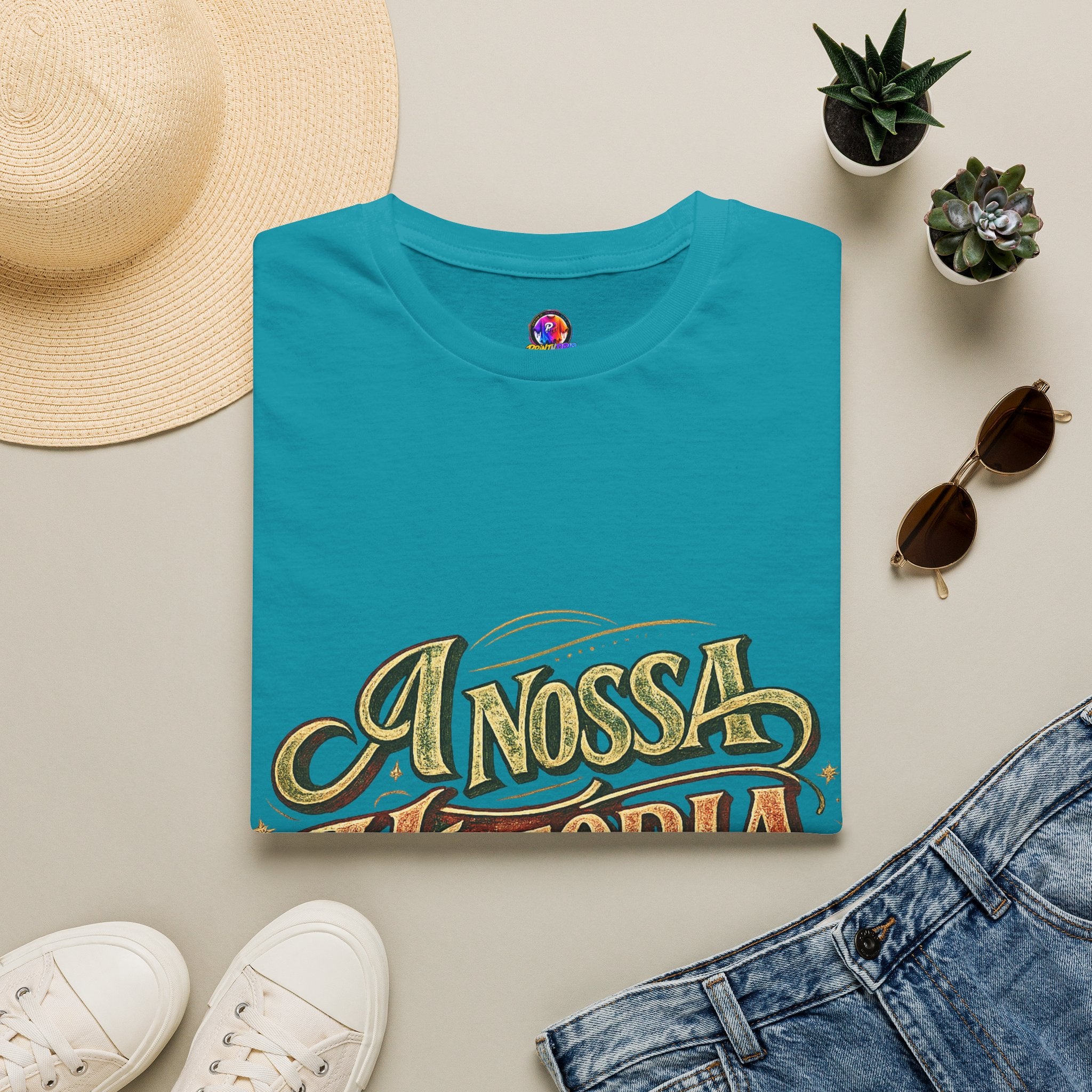 Portugal T-Shirt — "A Nossa História" Vintage Compass Graphic Tee