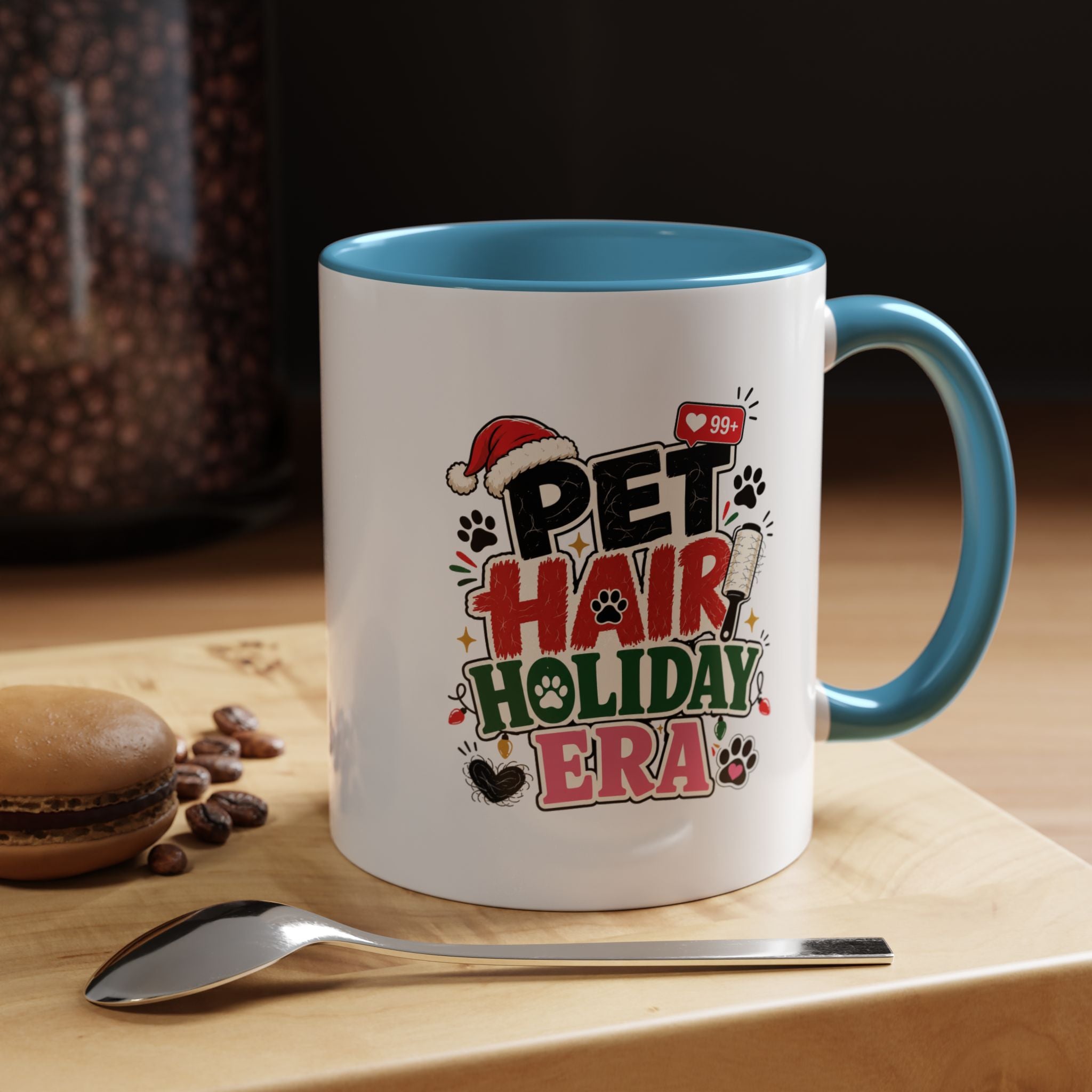 Modern Day Christmas Pet Hair Holiday Era Coffee Mug