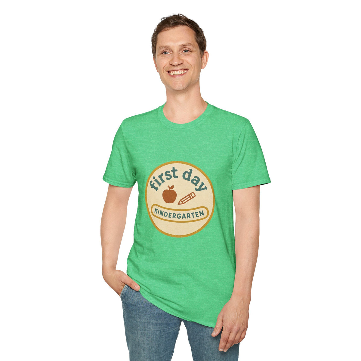 First Day Kindergarten Badge T-Shirt — Cute Back-to-School Tee for Teachers & Parents - Trending Now - August 2026