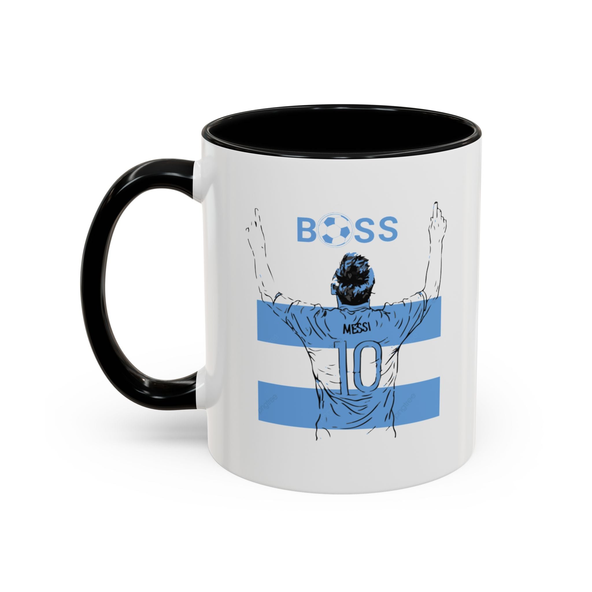 Boss Soccer Player Accent Coffee Mug —