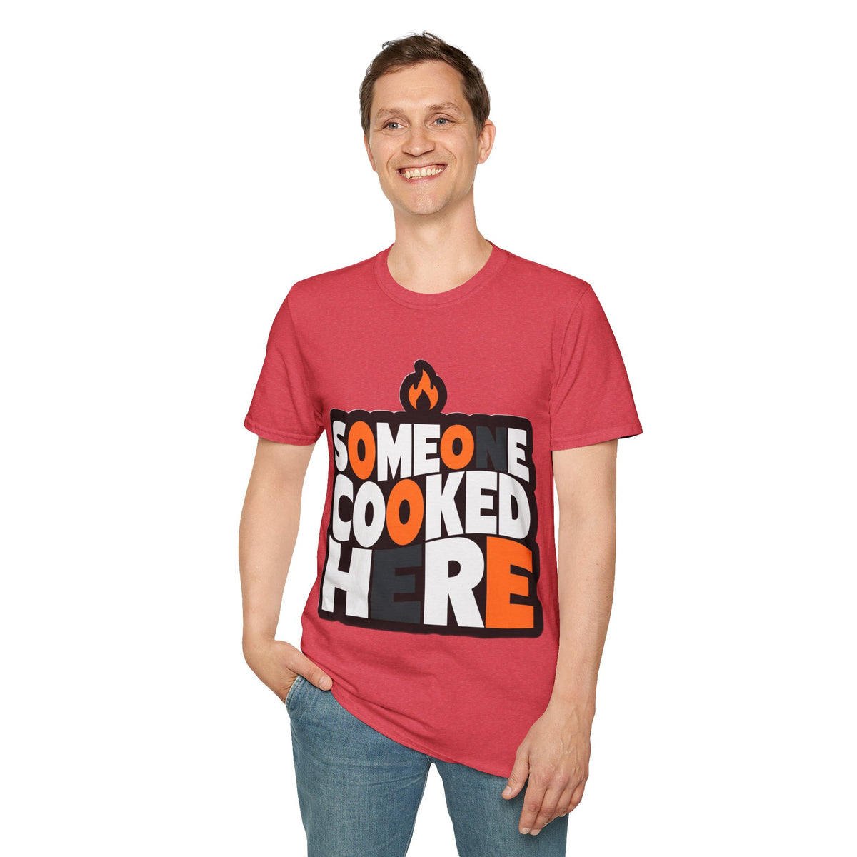 T-Shirt — "Someone Cooked Here" Funny Cooking Graphic Tee - Trending Now - August 2026