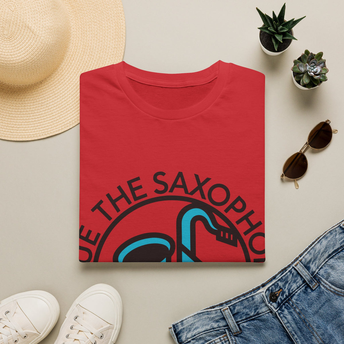 "Cue The Saxophone" Retro Jazz Graphic Tee - Trending Now - September 2026