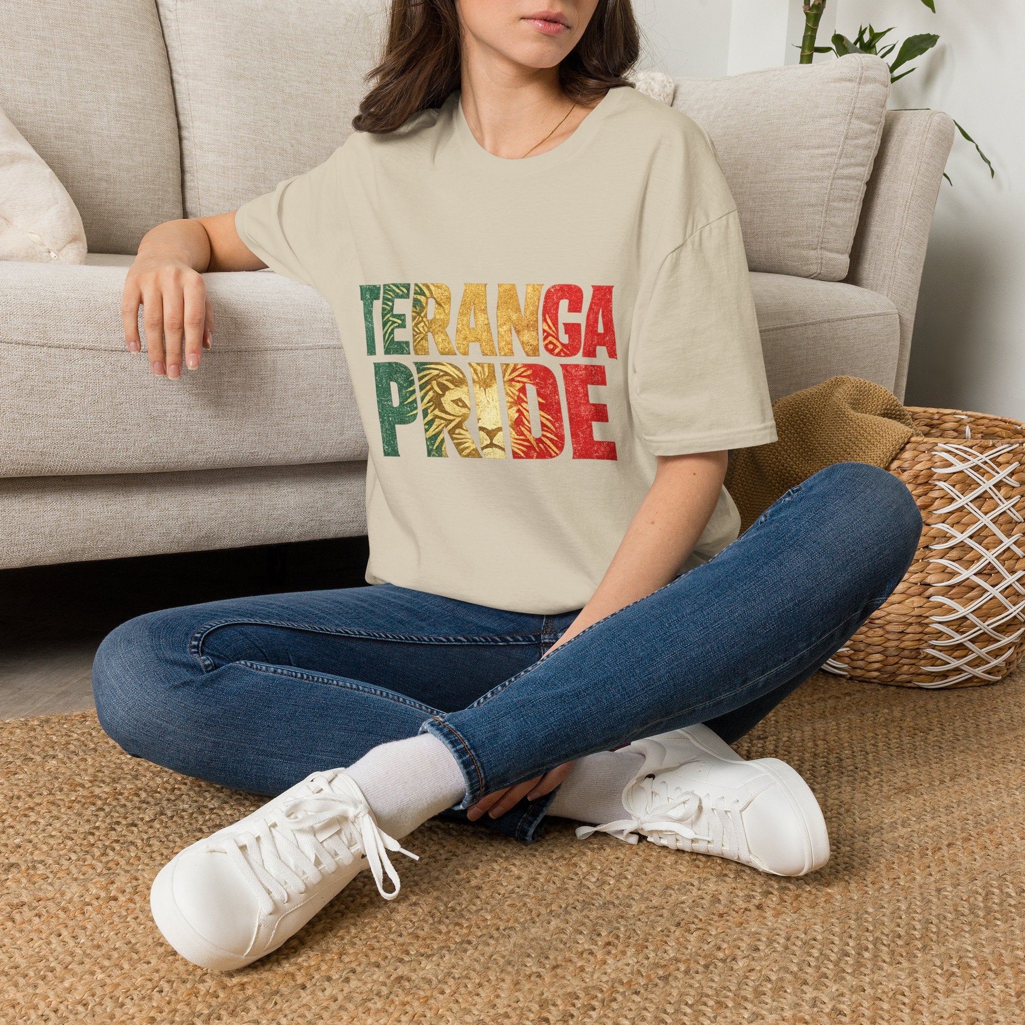 Senegal Teranga Pride T-Shirt — Senegal Flag Colors & Lion Graphic