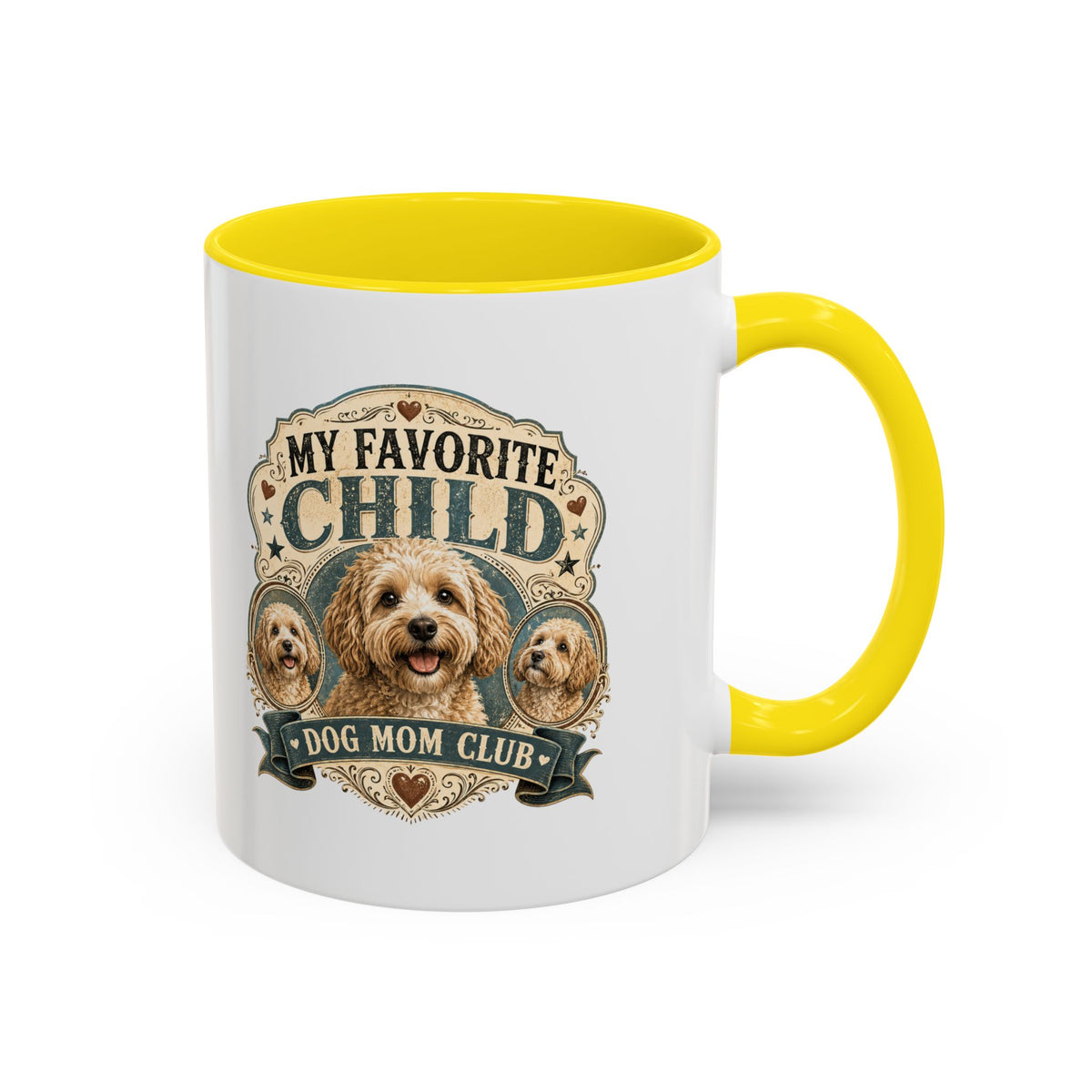 Milo Bailey Dog Dad Mom Dog Mom Coffee Mug - "My Favorite Child" Poodle Doodle Gift