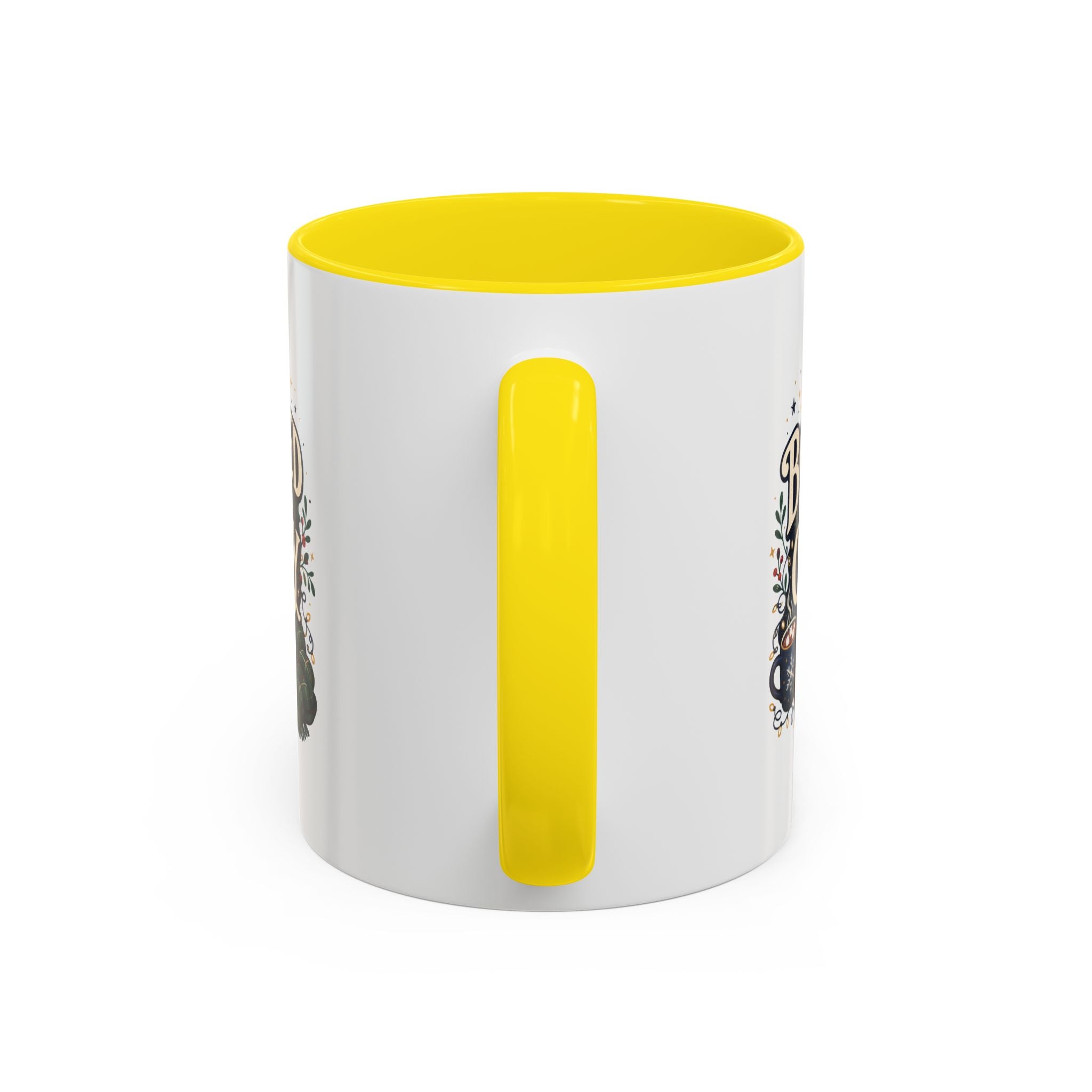 Modern Day Christmas Booked and Cozy Accent Coffee Mug — Book Lover Tea & Coffee Cup (11/15oz)