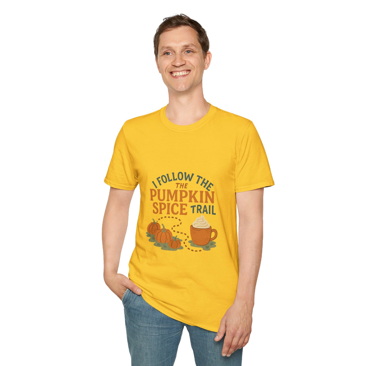 Pumpkin Spice Trail T-Shirt — Fall Coffee & Pumpkin Patch Tee - Trending Now - October 2026