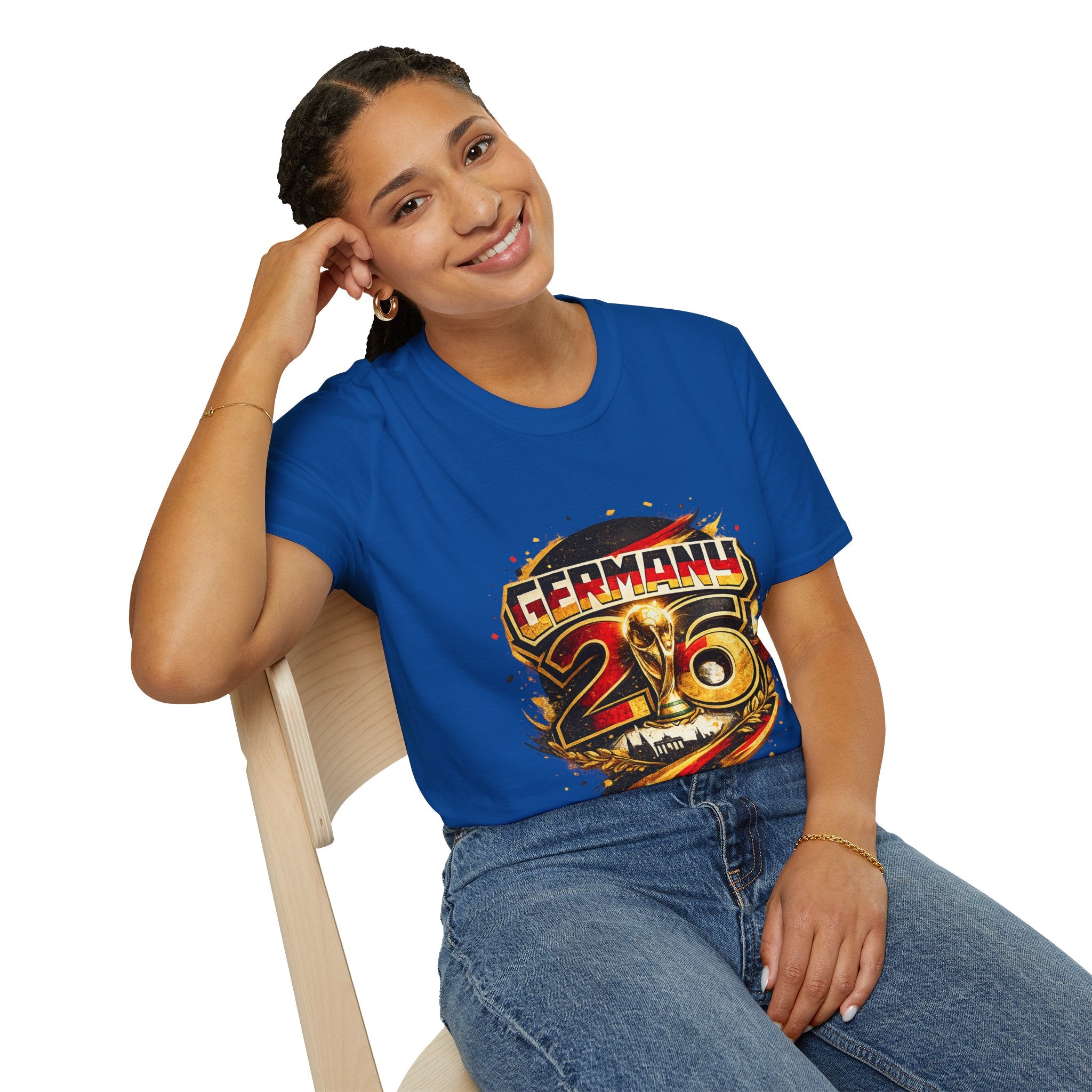 Germany 26 Skull Graphic T‑Shirt — Retro Soccer Fan Tee