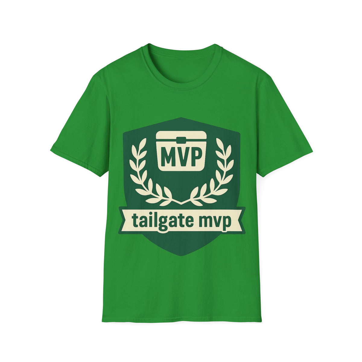 MVP Tailgate T-Shirt — Vintage Green MVP Badge Tee - Trending Now - August 2026