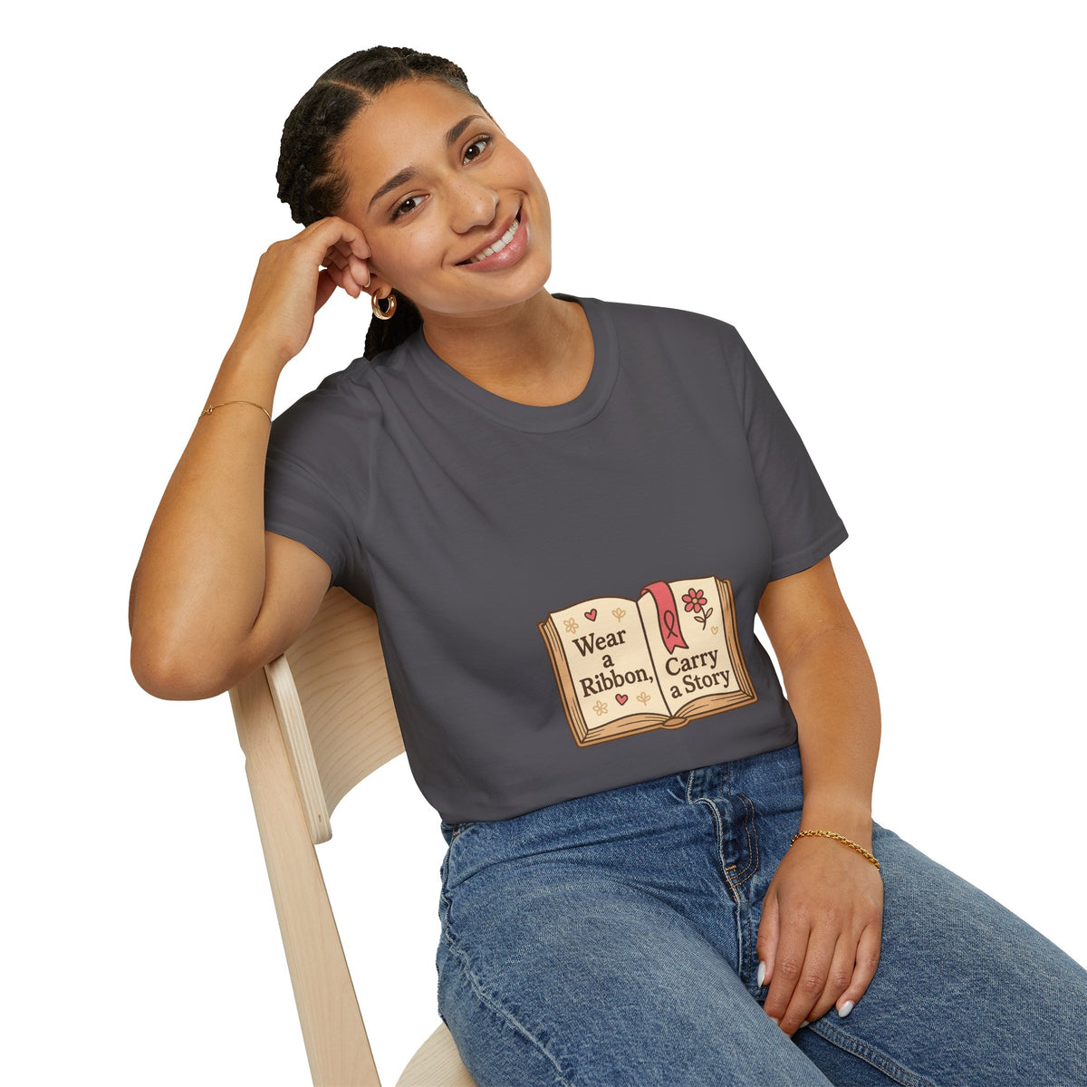 Book Lover T‑Shirt — "Wear a Ribbon, Carry a Story" Vintage Open Book Design - Trending Now - October 2026