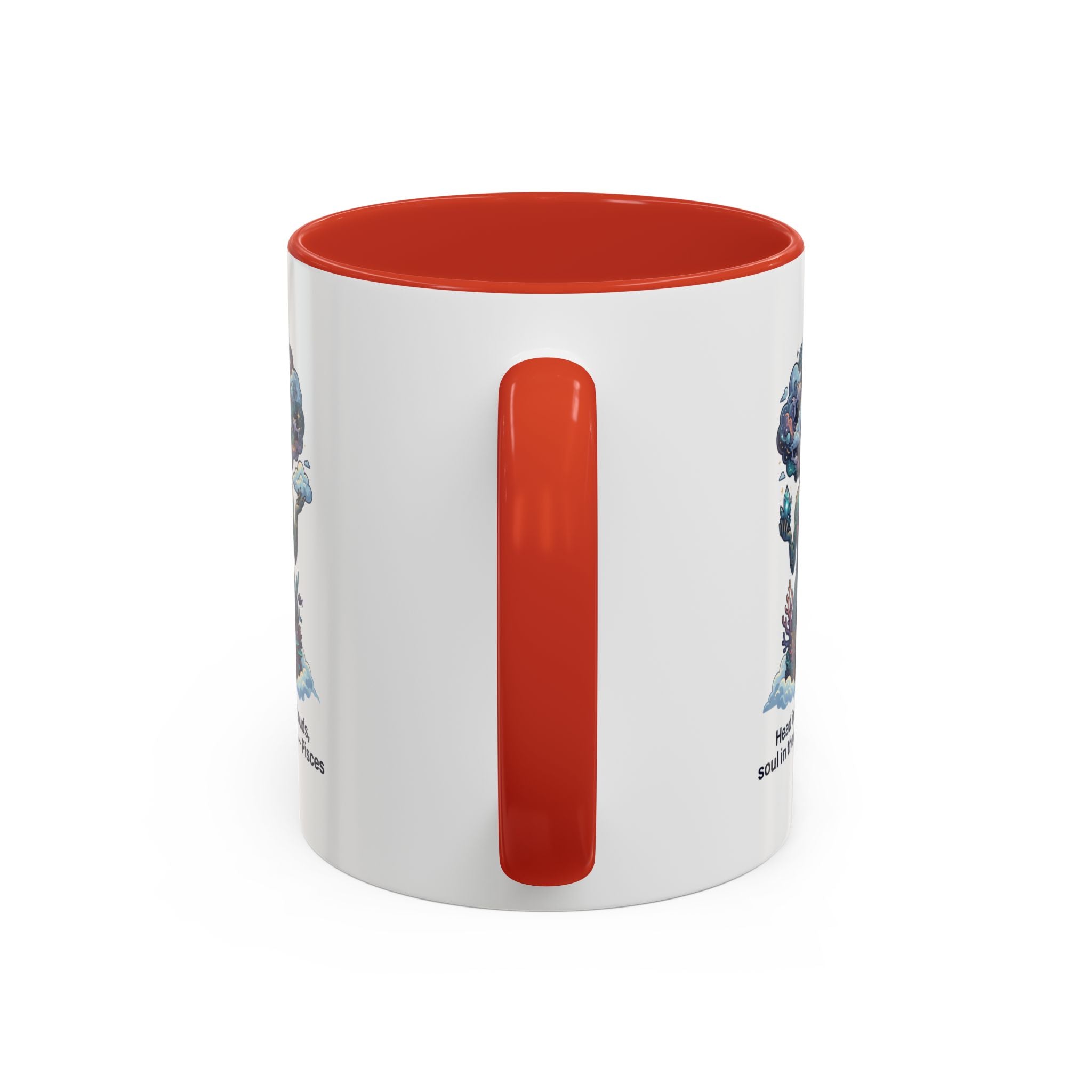 Pisces Coffee Mug — "Head in the clouds, soul in the deep" Accent Mug