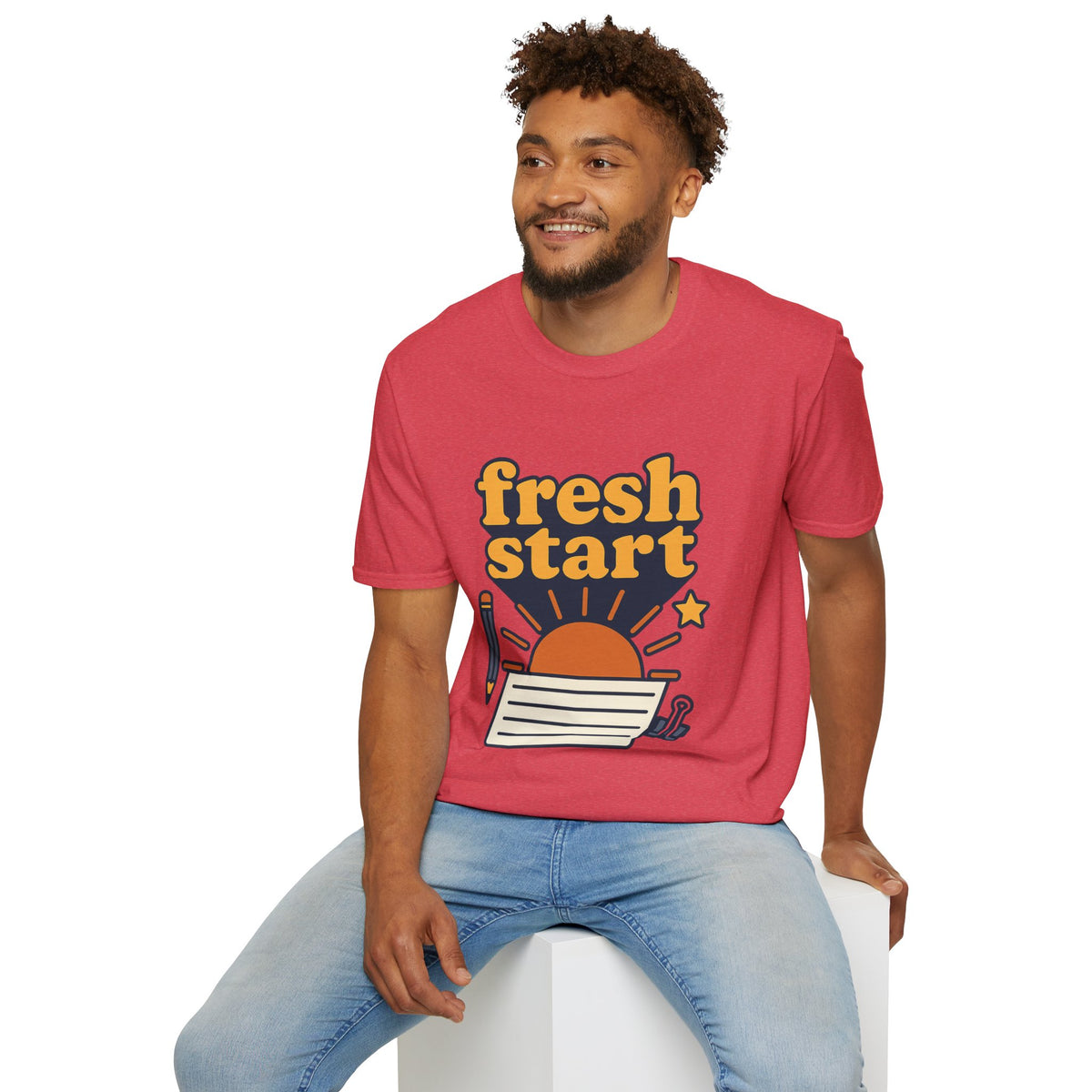 Fresh Start T-Shirt – Retro Sunrise Graphic  - Trending Now - August 2026
