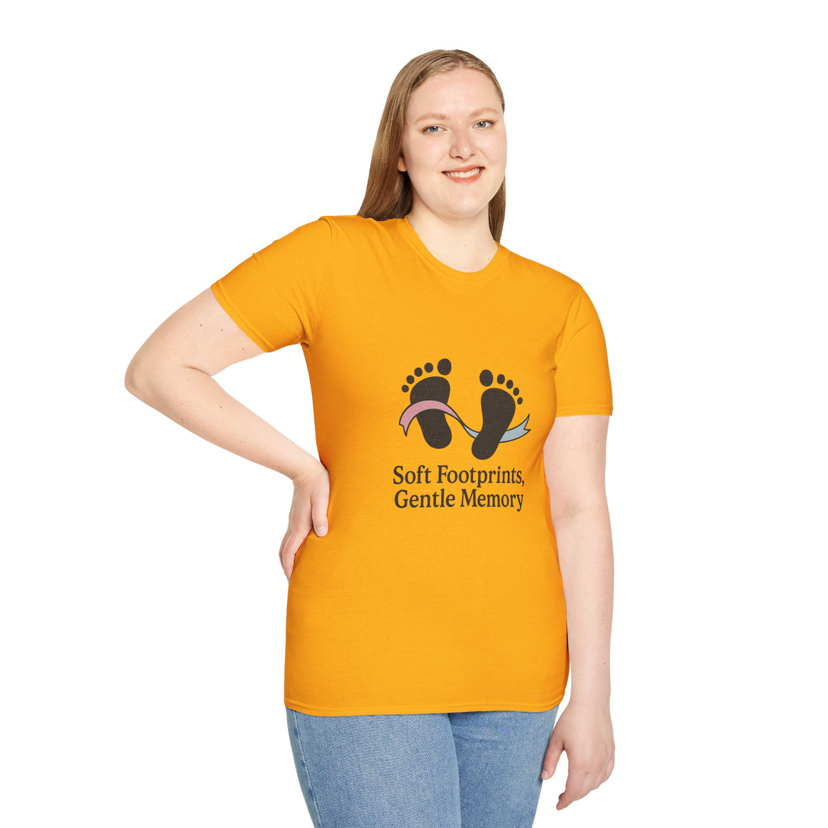 Memorial Baby Footprints T-Shirt — "Soft Footprints Gentle Memory" Remembrance Tee - Trending Now - October 2026