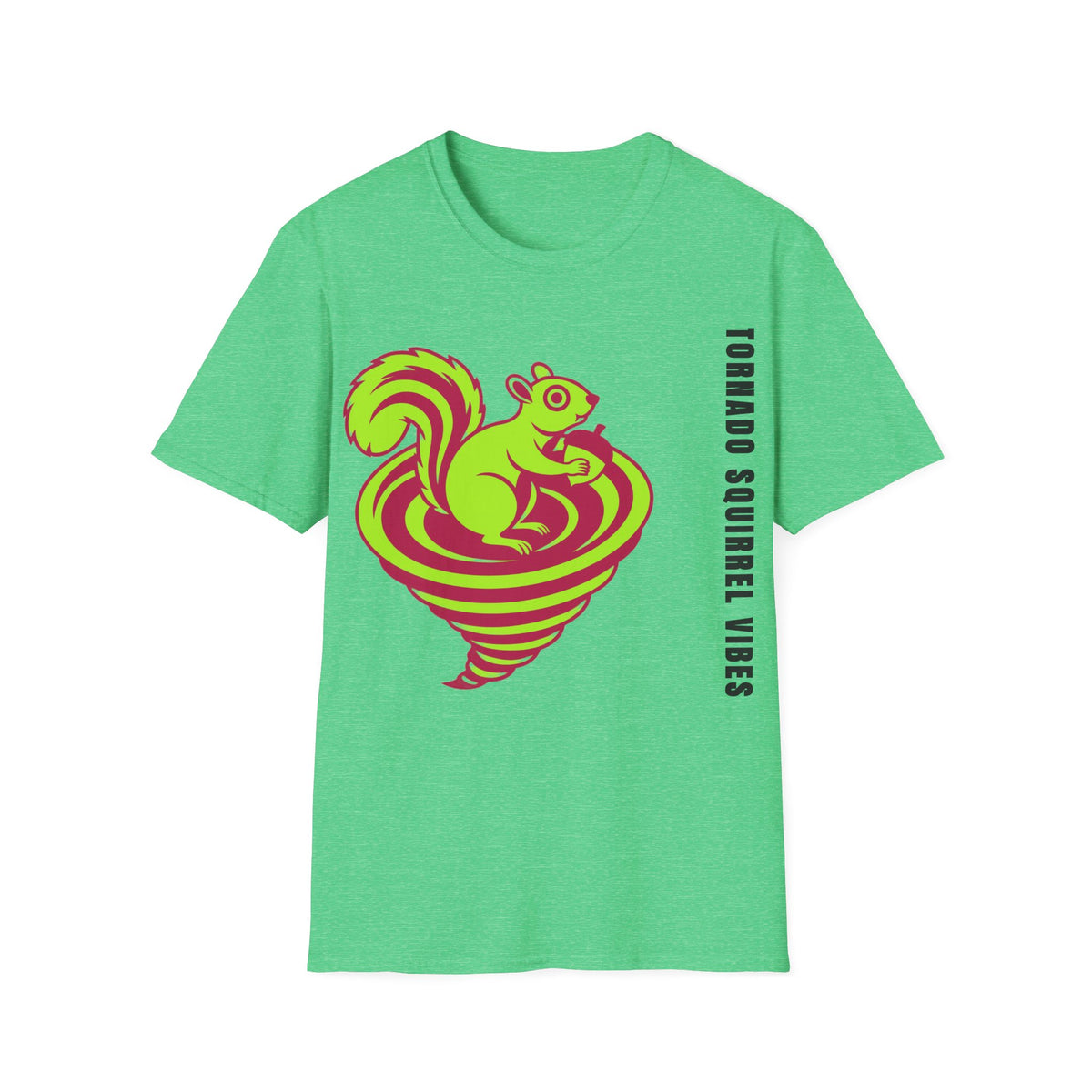 Squirrel Tornado T‑Shirt — Neon Retro Squirrel Whirl Graphic Tee - Trending Now - September 2026