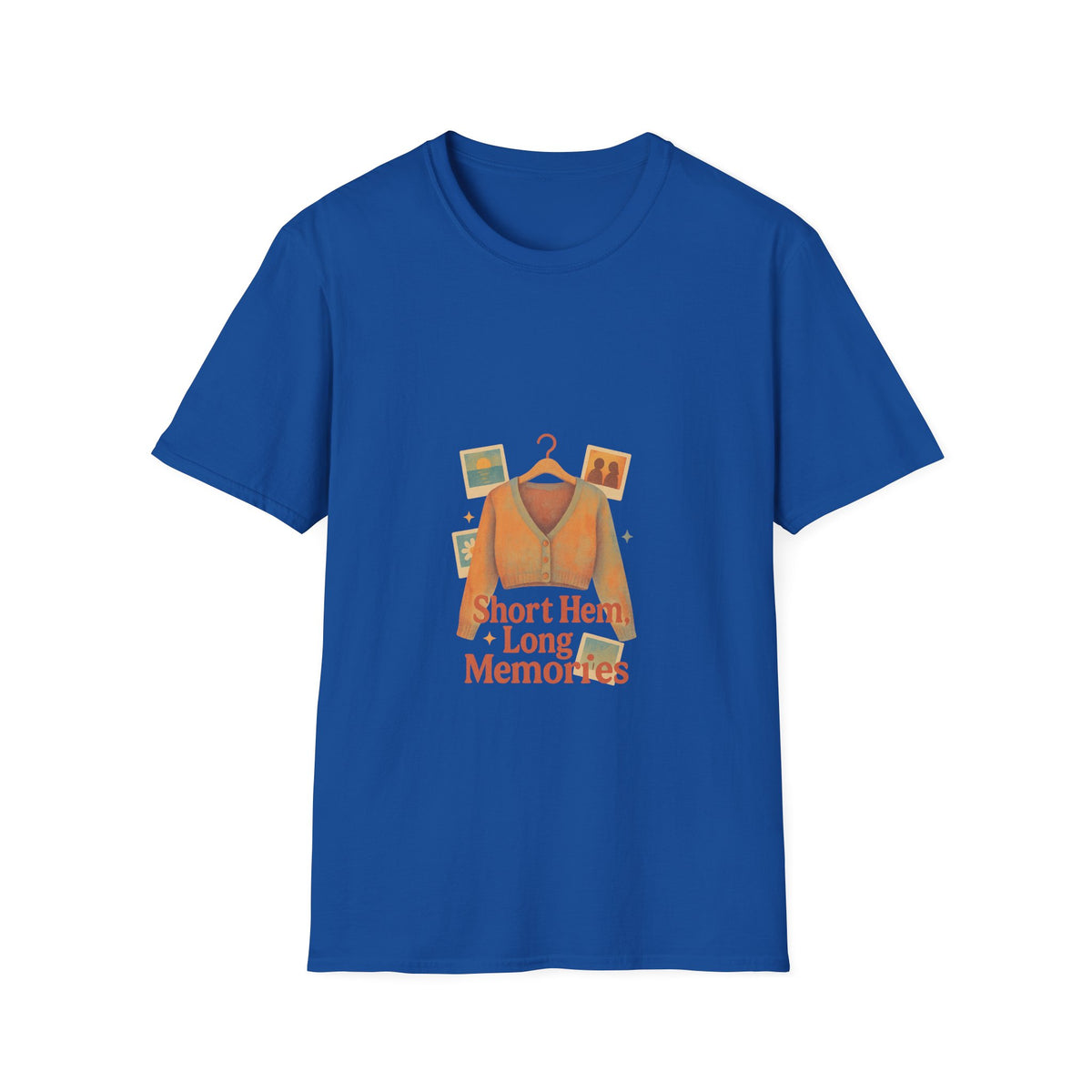 T-Shirt — "Short Hem, Long Memories" Sweater Illustration Tee - Trending Now - October 2026