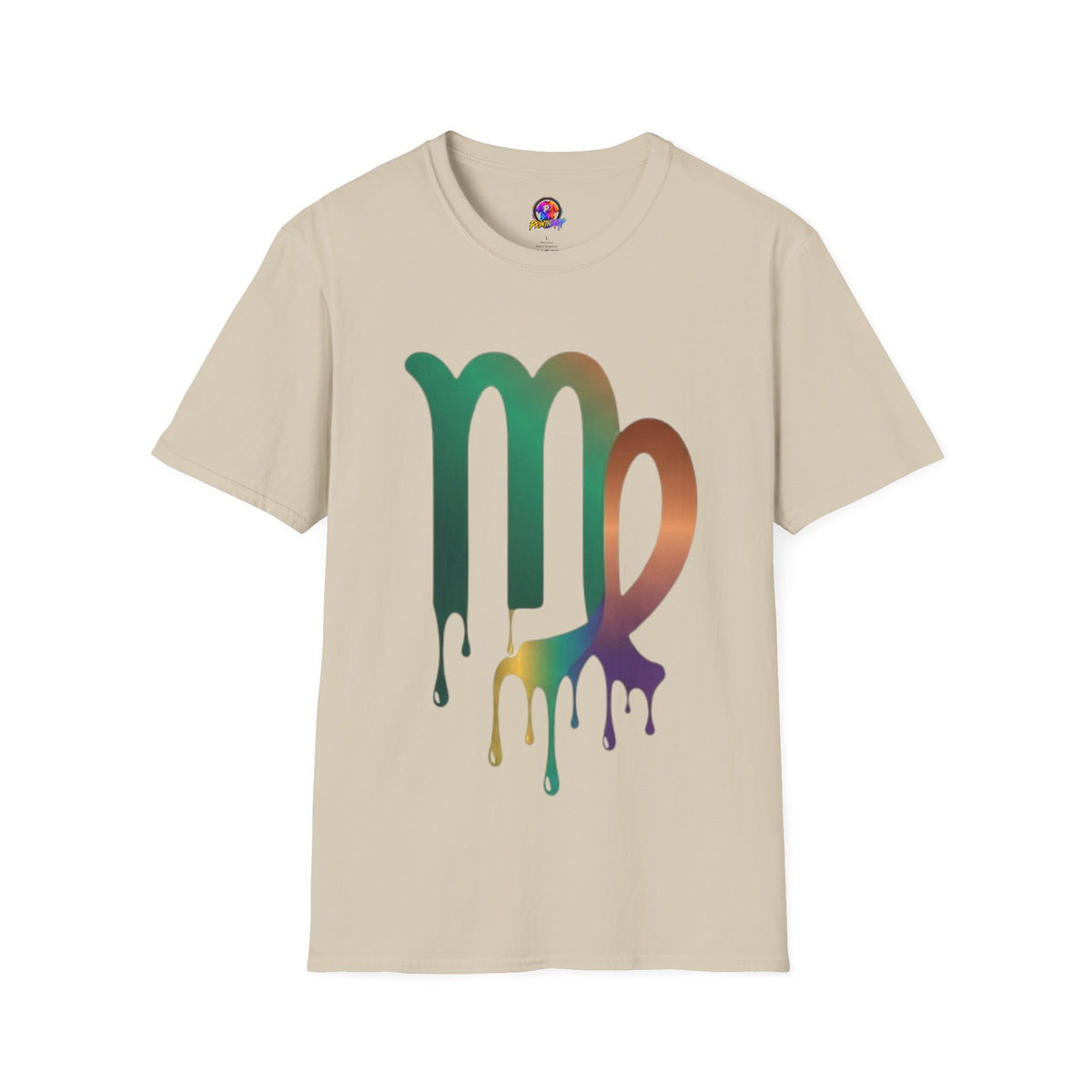 Virgo Zodiac Drip T-Shirt — Colorful Virgo Sign Astrology Tee
