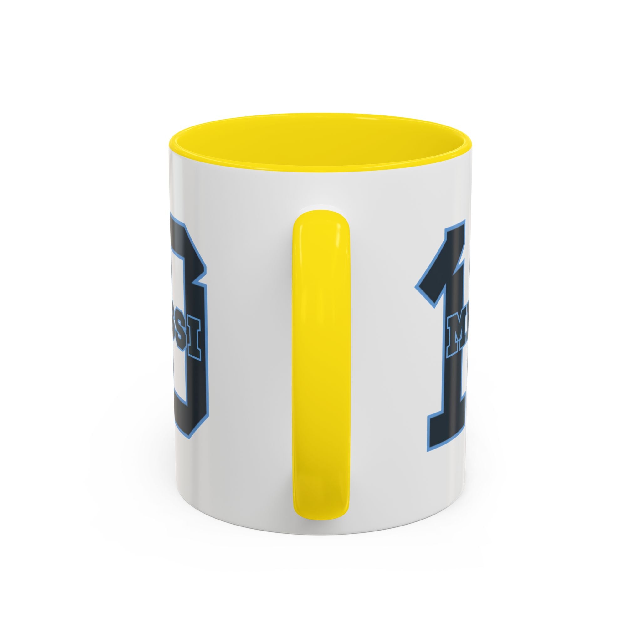 10 'Messi' Accent Coffee Mug — Soccer Jersey Number Coffee Cup