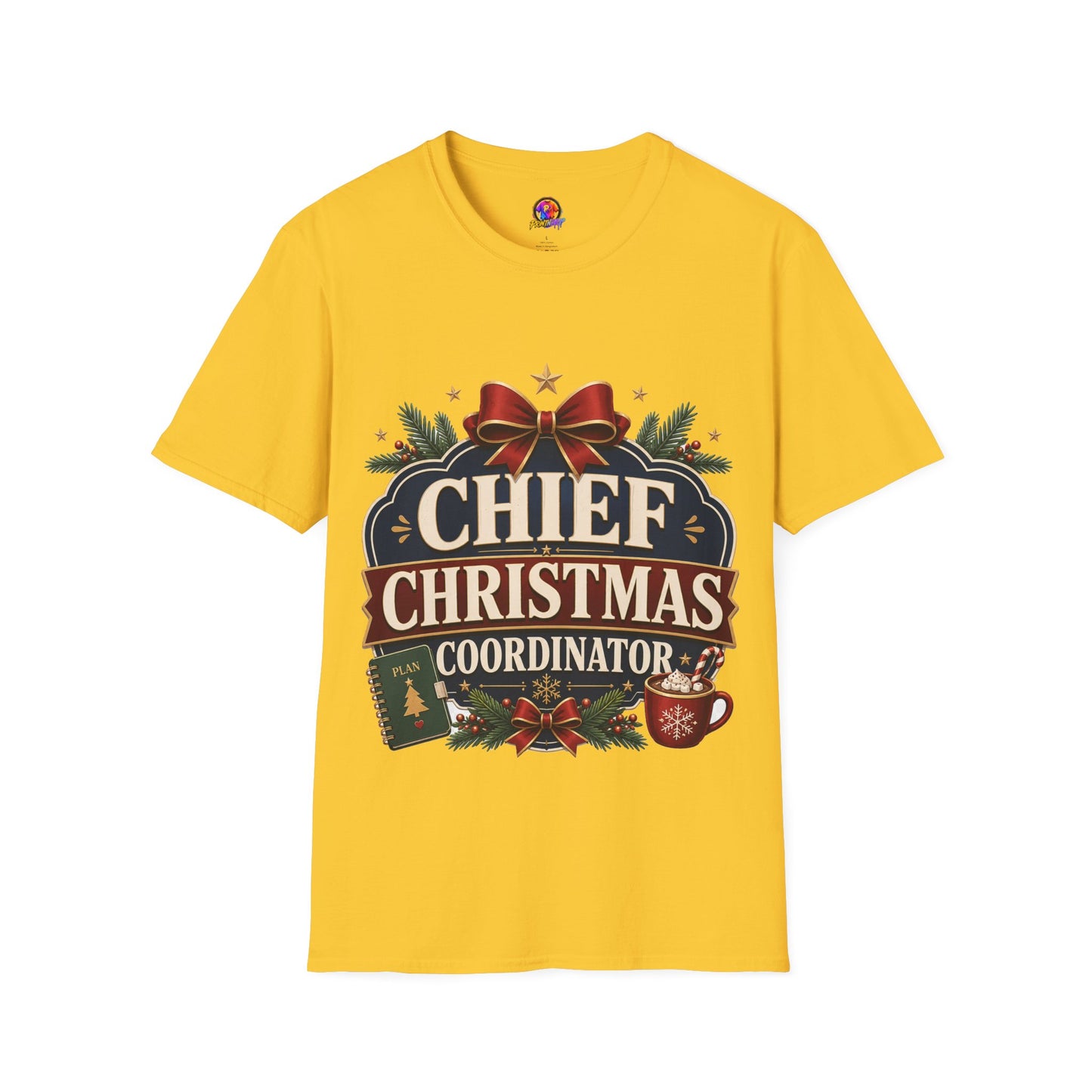 Christmas T-Shirt — "Chief Christmas Coordinator" Holiday Graphic Tee