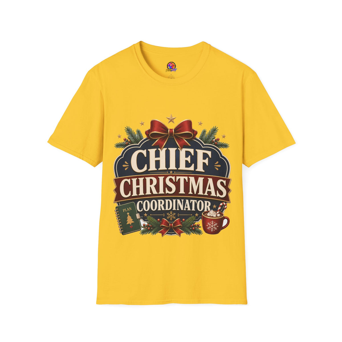 Christmas T-Shirt — "Chief Christmas Coordinator" Holiday Graphic Tee