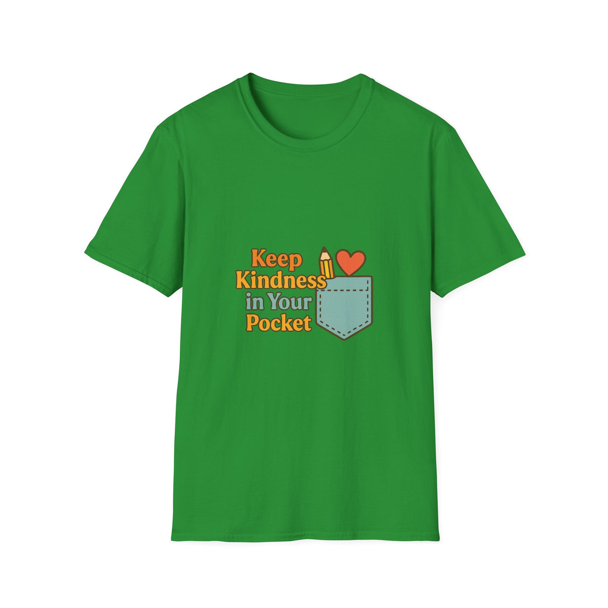Pocket Positivity T-Shirt — "Keep Kindness In Your Pocket" Cute Heart Pocket Graphic - Trending Now - October 2026