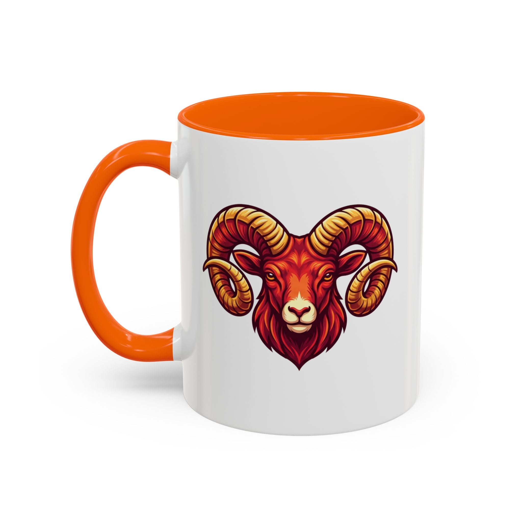 Aries Ram Accent Coffee Mug — Zodiac Goat Horoscope Gift