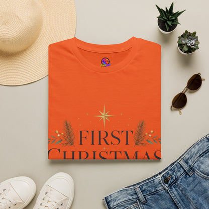 First Christmas T-Shirt — 'First Christmas in Our Home' Elegant Holiday Tee