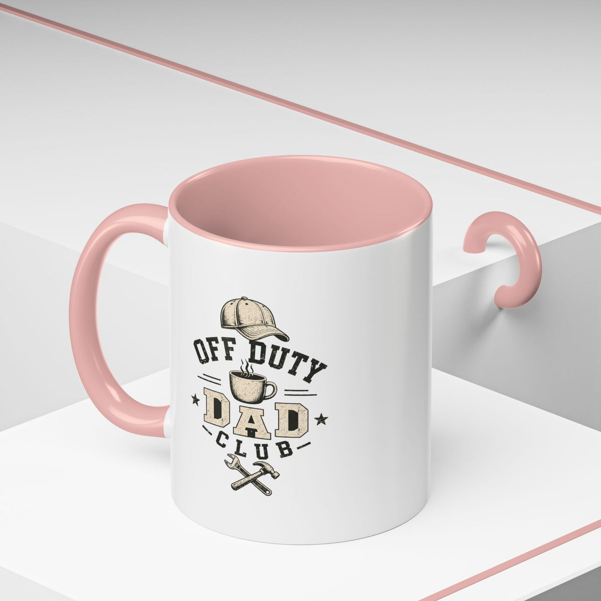 Milo Bailey Dog Dad Mom Off Duty Dad Club Coffee Mug — Funny Father’s Day Accent Mug