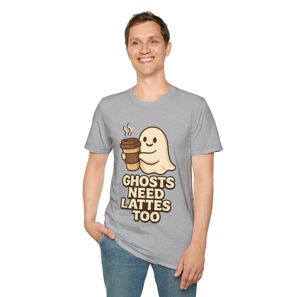 Ghosts Need Lattes Too T-Shirt - Trending Now - August 2026
