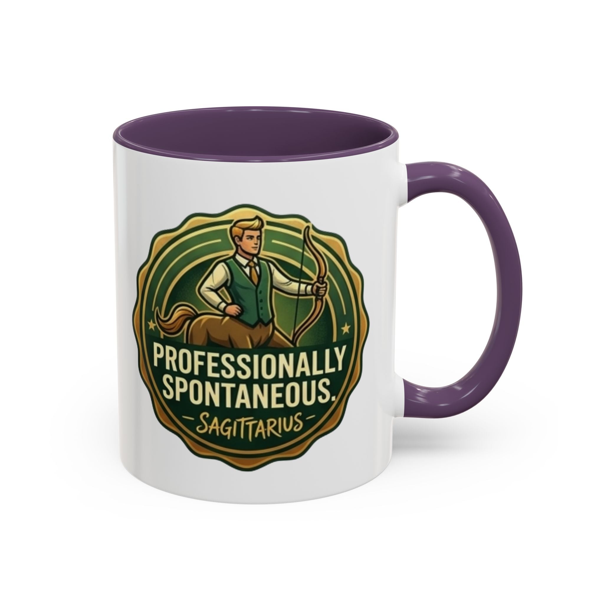 Sagittarius Coffee Mug - "Professionally Spontaneous" Zodiac Accent Mug