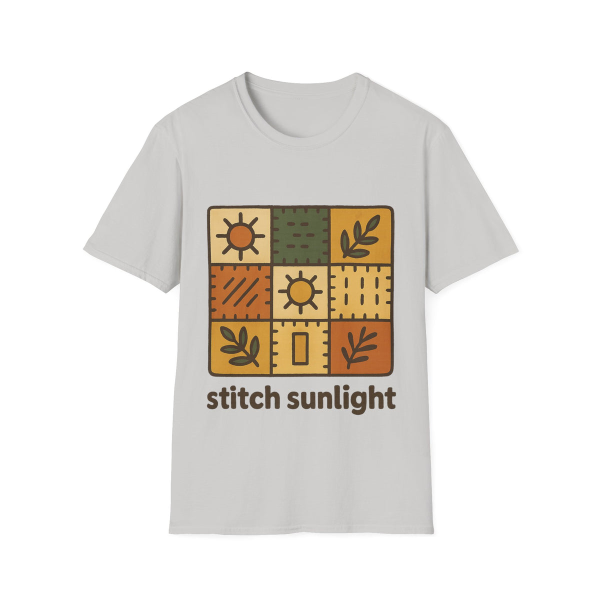 T-Shirt — Rustic Sunflower Patchwork “Catch Sunlight” Graphic Tee - Trending Now - September 2026