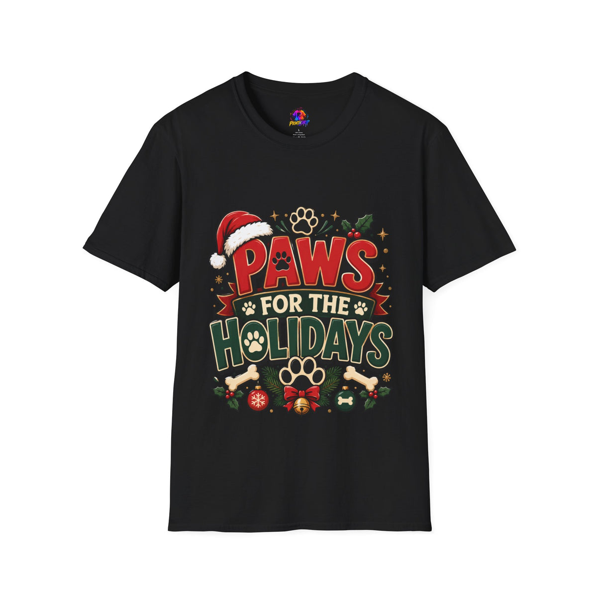 Paws for the Holidays T-Shirt — Festive Christmas Pet Lover Tee