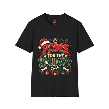Paws for the Holidays T-Shirt — Festive Christmas Pet Lover Tee