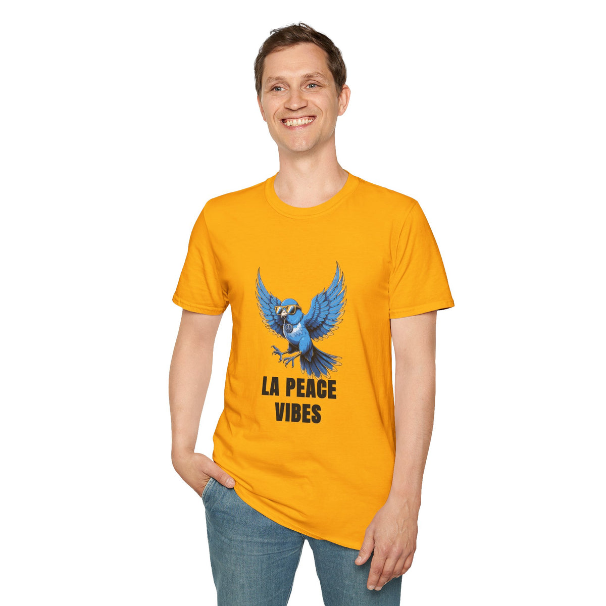 Peace Vibes Blue Parrot T-Shirt - Trending Now - August 2026