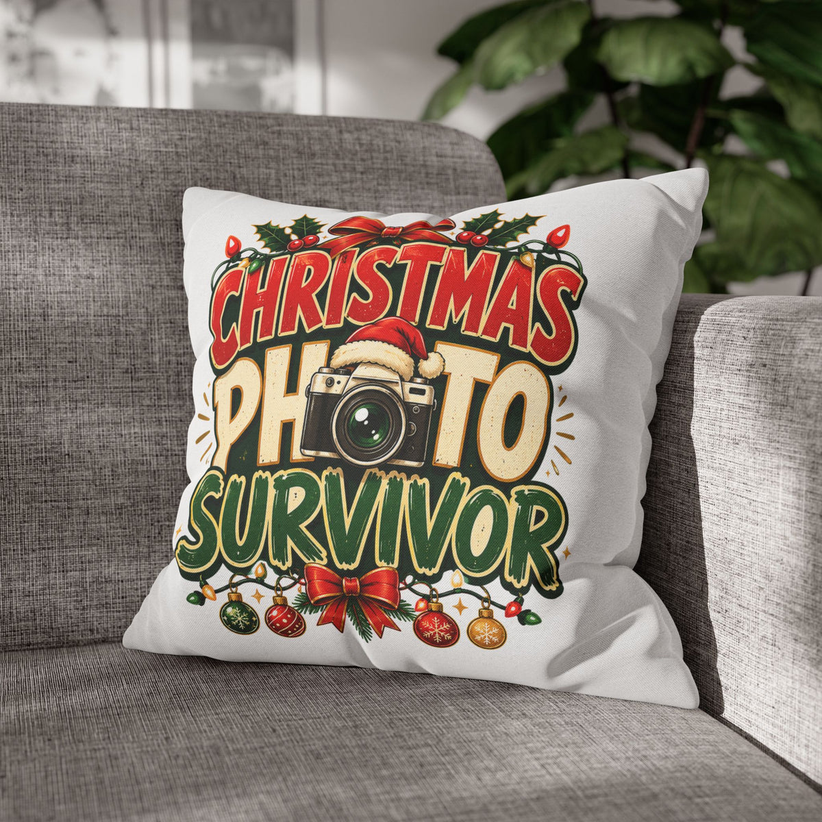 Christmas Photo Survivor Pillowcase