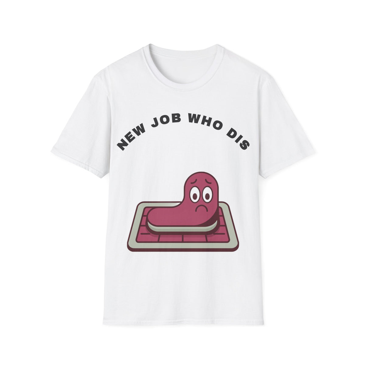 T-Shirt — "New Job Who Dis" Funny Office Cake Graphic Tee - Trending Now - September 2026