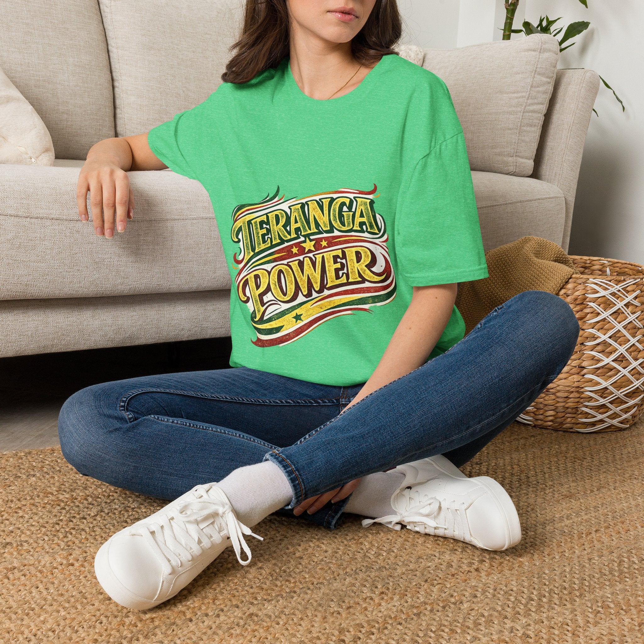 Senegal Teranga Power T-Shirt — Retro Senegal Pride Graphic Tee