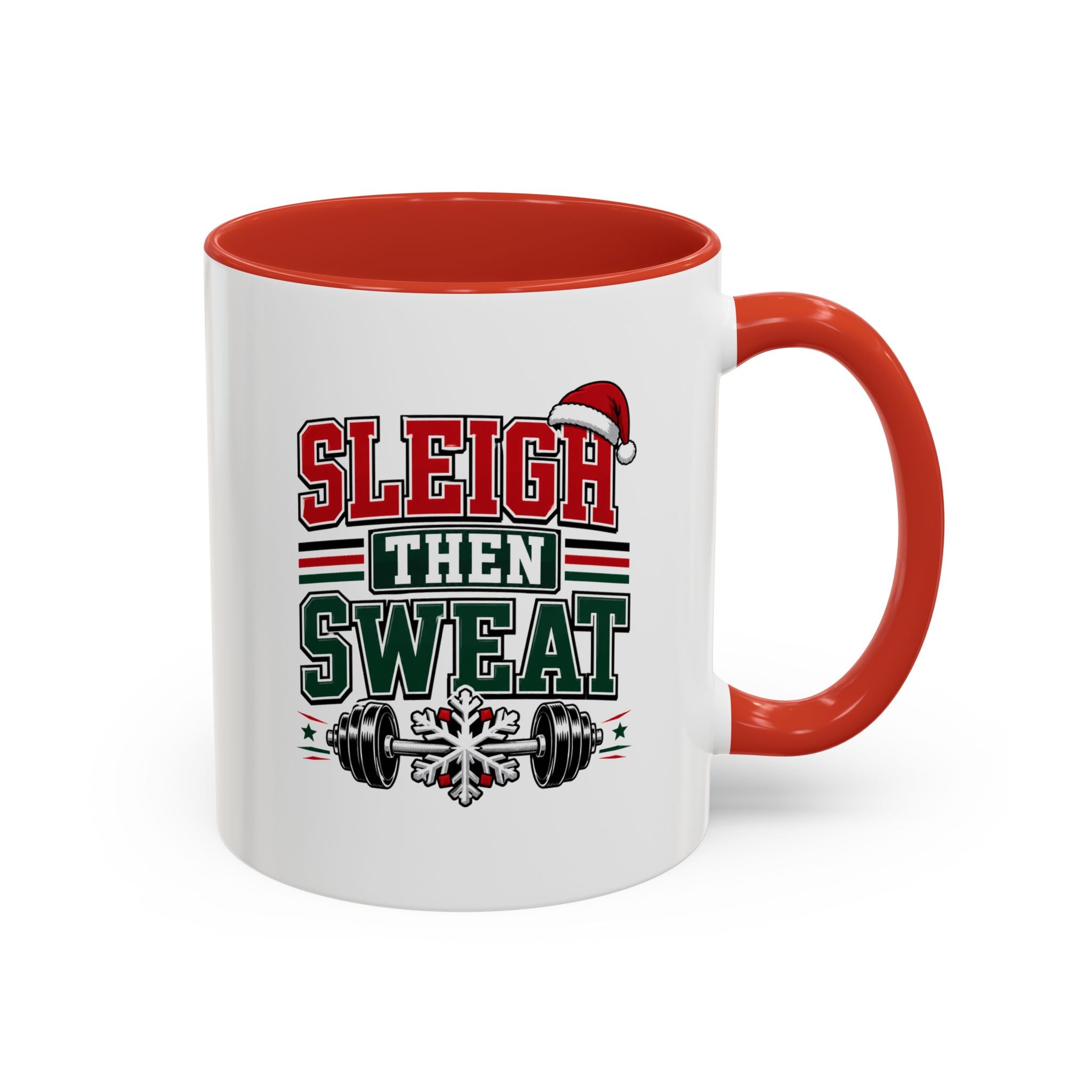 Modern Day Christmas Sleigh Then Sweat Coffee Mug