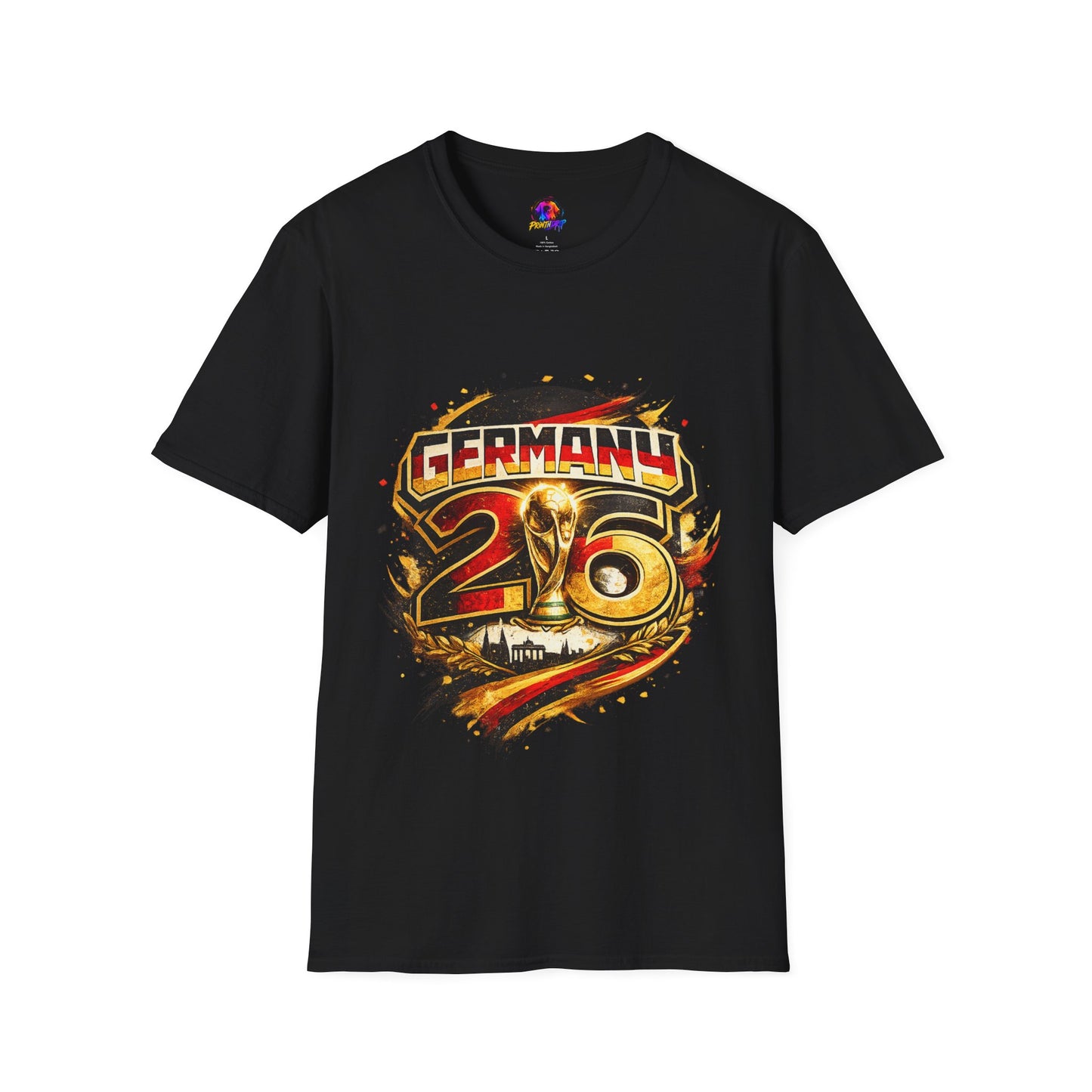 Germany 26 Skull Graphic T‑Shirt — Retro Soccer Fan Tee