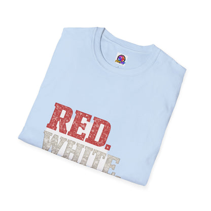 USA Patriotic 'Red. White. Go.' T-Shirt — 4th of July Independence Day Tee