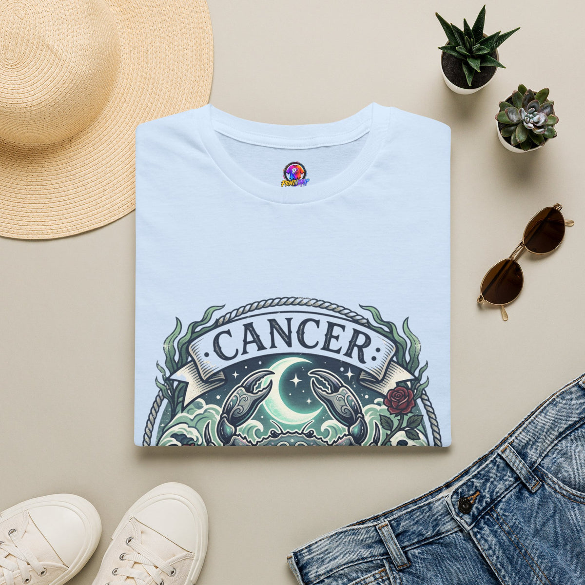Cancer Zodiac T-Shirt — Crab Constellation Sign Tee