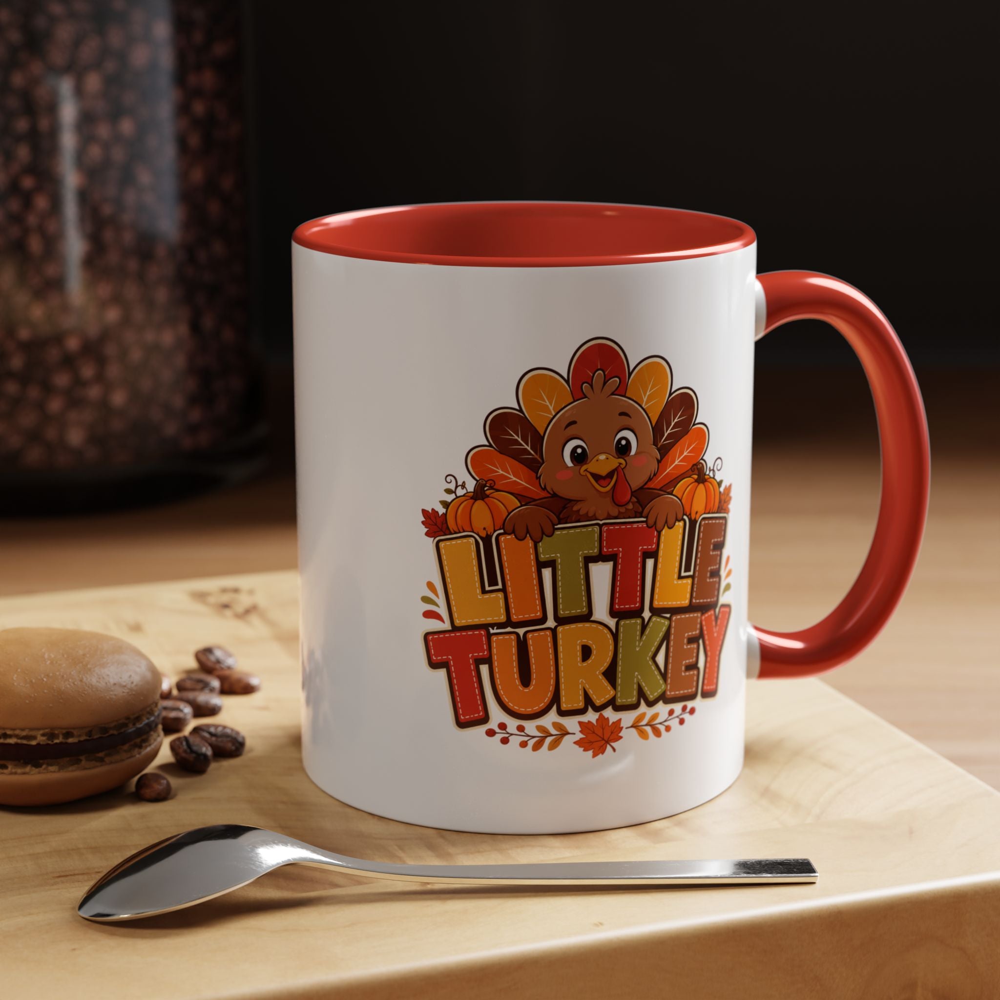Thanksgiving Mug Little Turkey Coffee Mug — Cute Thanksgiving Kid Mug