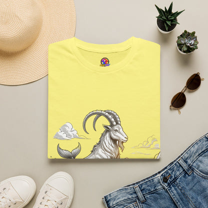 Capricorn Goat-Mermaid T-Shirt — Mythical Sea Goat Zodiac Tee